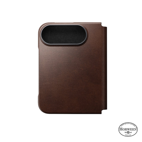 Nomad iPhone Duo Kotelo Traditional Leather Folio Horween Rustic Brown