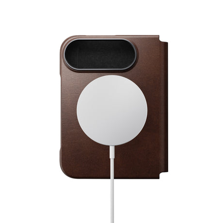 Nomad iPhone Duo Kotelo Traditional Leather Folio Horween Rustic Brown
