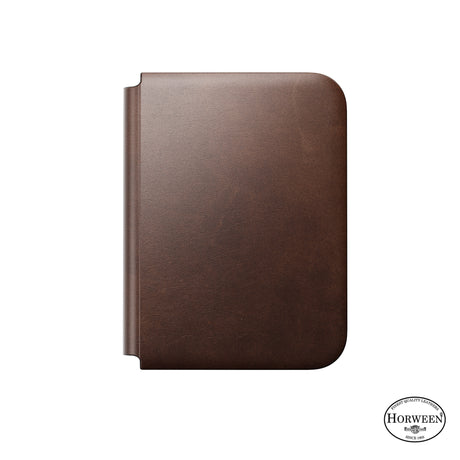 Nomad iPhone Duo Kotelo Traditional Leather Folio Horween Rustic Brown