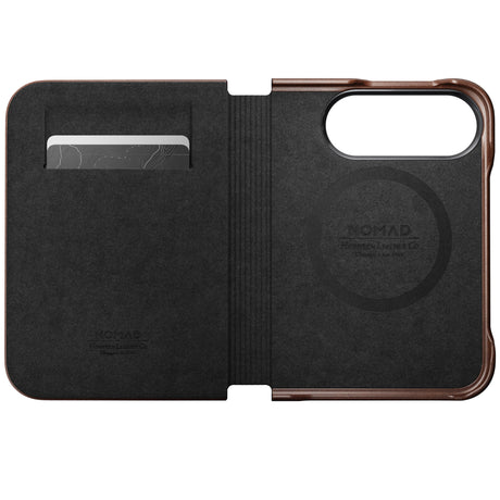 Nomad iPhone Duo Kotelo Traditional Leather Folio Horween Rustic Brown
