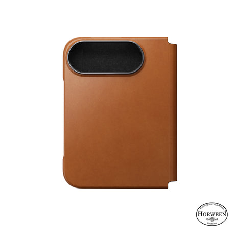 Nomad iPhone Duo Kotelo Traditional Leather Folio Horween Saddle