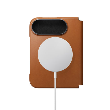 Nomad iPhone Duo Kotelo Traditional Leather Folio Horween Saddle