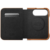 Nomad iPhone Duo Kotelo Traditional Leather Folio Horween Saddle