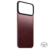 Nomad iPhone 17 Pro Max/iPhone 18 Pro Max Kuori Mag-nahkainen takaosa Burgundy