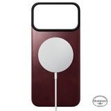 Nomad iPhone 17 Pro Max/iPhone 18 Pro Max Kuori Mag-nahkainen takaosa Burgundy