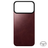 Nomad iPhone 17 Pro Max/iPhone 18 Pro Max Kuori Mag-nahkainen takaosa Burgundy