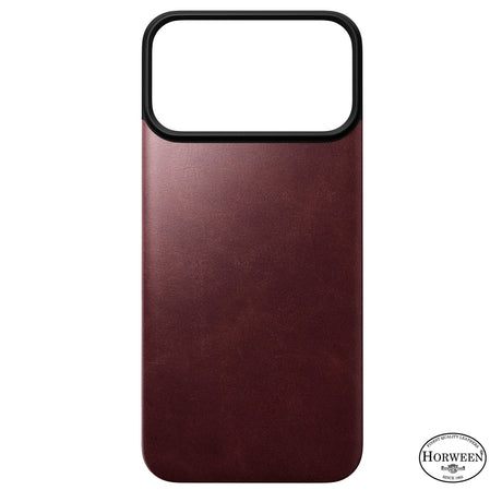 Nomad iPhone 17 Pro Max/iPhone 18 Pro Max Kuori Mag-nahkainen takaosa Burgundy