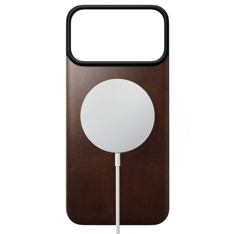 Nomad iPhone 17 Pro Max/iPhone 18 Pro Max Kuori Mag-nahkainen takaosa Rustic Brown