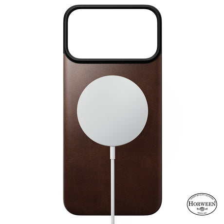 Nomad iPhone 17 Pro Max/iPhone 18 Pro Max Kuori Mag-nahkainen takaosa Rustic Brown