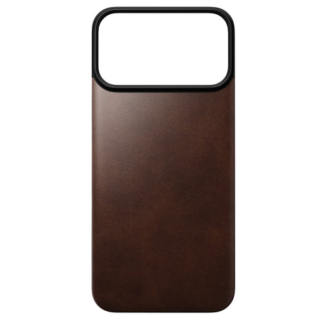 Nomad iPhone 17 Pro Max/iPhone 18 Pro Max Kuori Mag-nahkainen takaosa Rustic Brown