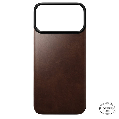 Nomad iPhone 17 Pro Max/iPhone 18 Pro Max Kuori Mag-nahkainen takaosa Rustic Brown