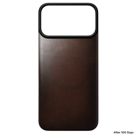 Nomad iPhone 17 Pro Max/iPhone 18 Pro Max Kuori Mag-nahkainen takaosa Rustic Brown