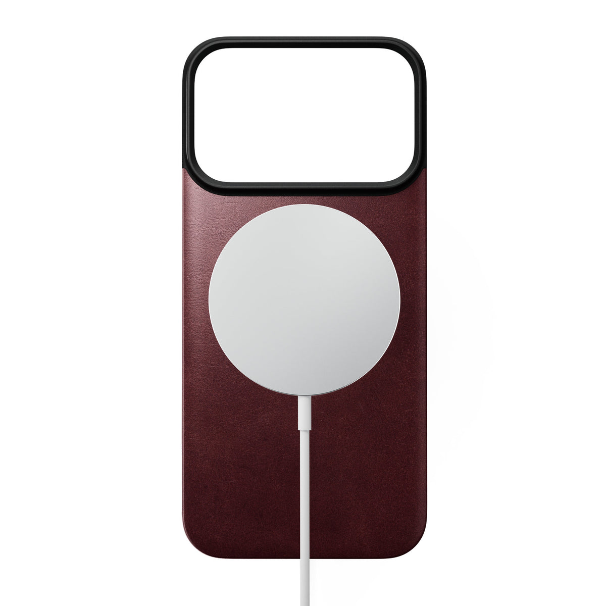 Nomad iPhone 17 Pro/iPhone 18 Pro Kuori Mag-nahkainen takaosa Burgundy