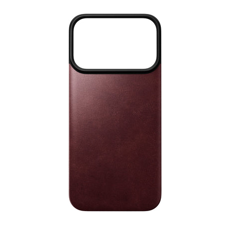 Nomad iPhone 17 Pro/iPhone 18 Pro Kuori Mag-nahkainen takaosa Burgundy