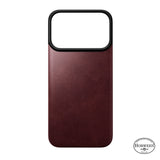 Nomad iPhone 17 Pro/iPhone 18 Pro Kuori Mag-nahkainen takaosa Burgundy