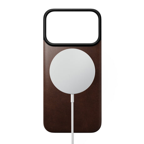 Nomad iPhone 17 Pro/iPhone 18 Pro Kuori Mag-nahkainen takaosa Rustic Brown