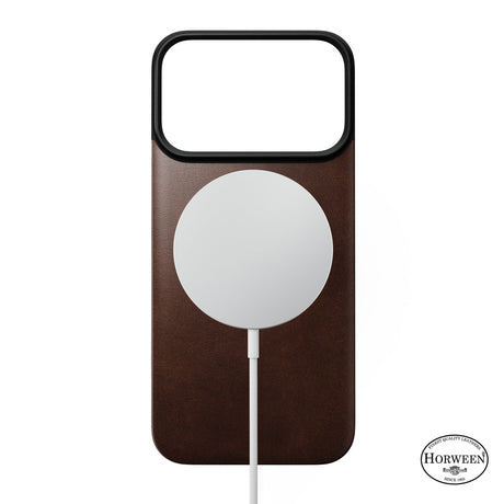 Nomad iPhone 17 Pro/iPhone 18 Pro Kuori Mag-nahkainen takaosa Rustic Brown