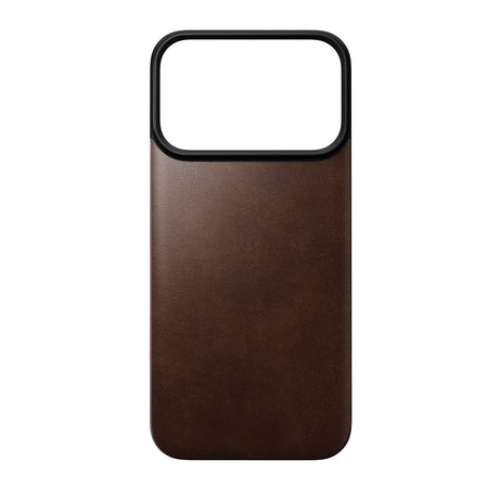 Nomad iPhone 17 Pro/iPhone 18 Pro Kuori Mag-nahkainen takaosa Rustic Brown