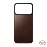 Nomad iPhone 17 Pro/iPhone 18 Pro Kuori Mag-nahkainen takaosa Rustic Brown