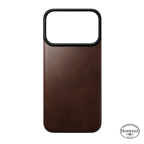 Nomad iPhone 17 Pro/iPhone 18 Pro Kuori Mag-nahkainen takaosa Rustic Brown
