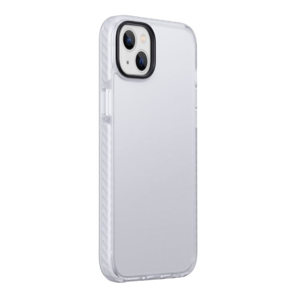 iPhone 15 Plus Suojakuori Iskunvaimennus TPU Valkoinen