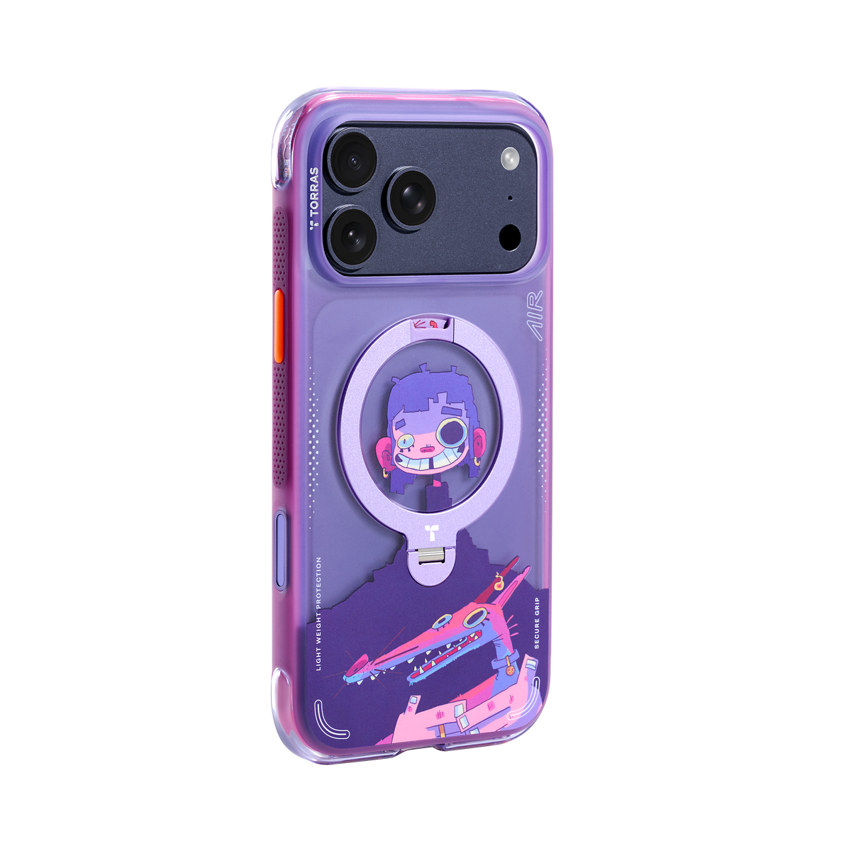 Torras iPhone 17 Pro Kuori Ostand Q3 Air Gawx Neon Night Muse