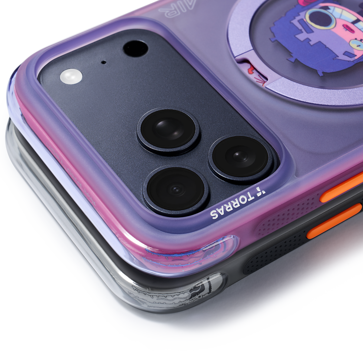 Torras iPhone 17 Pro Kuori Ostand Q3 Air Gawx Neon Night Muse