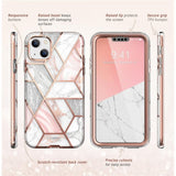Supcase iPhone 14 Plus -kuori Cosmo Pink Marble