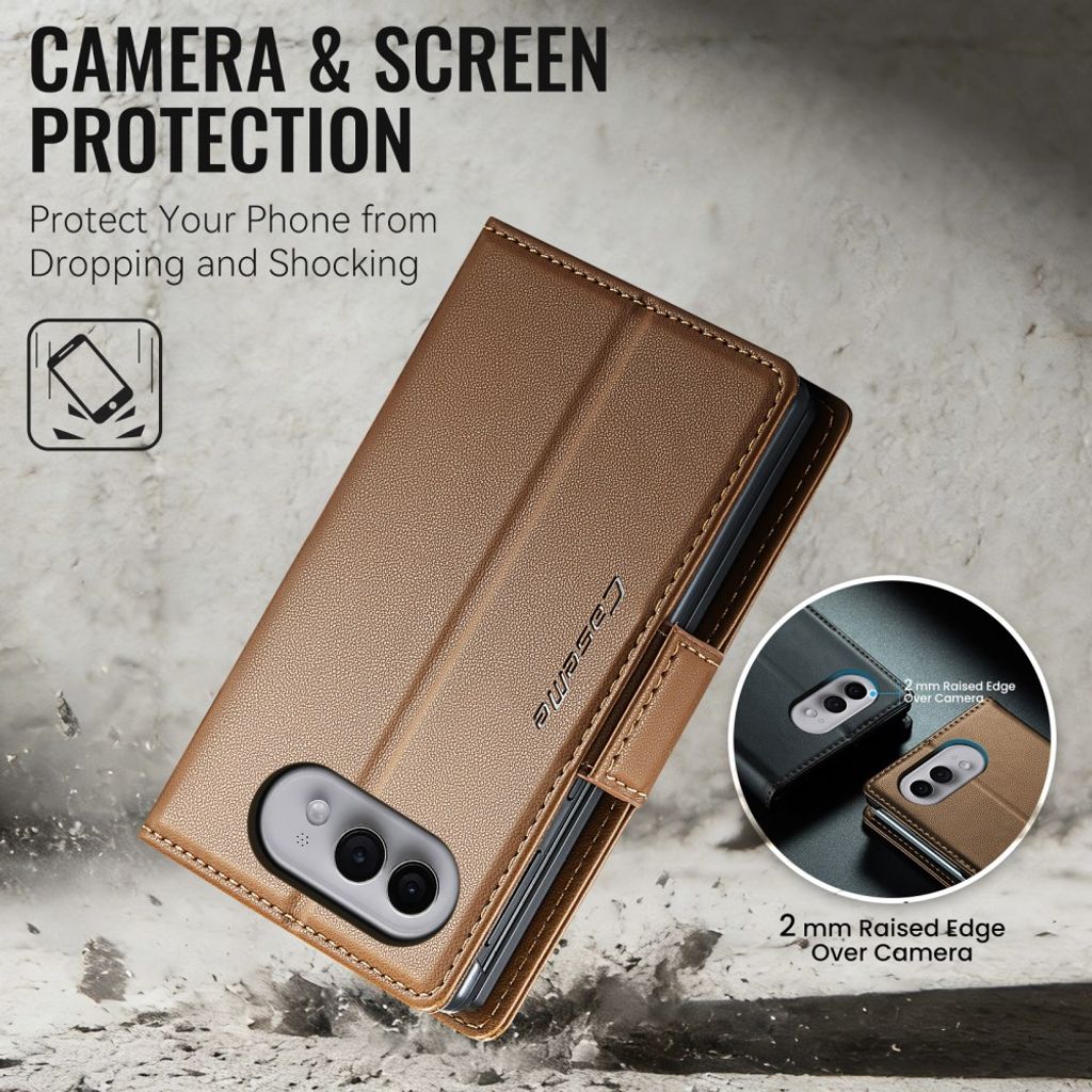 CaseMe iPhone Duo Kotelo 023 Series Ruskea