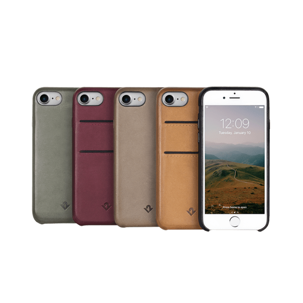 Twelve South iPhone 7 Plus/iPhone 8 Plus Relaxed Leather -suojakuori, konjakki