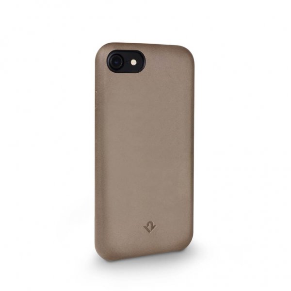 Twelve South iPhone 7 Plus/iPhone 8 Plus -kuori Relaxed Leather Warm Taupe