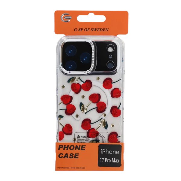 iPhone 17 Pro Max Kuori Kuvio MagSafe Kirsikka