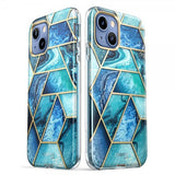 Supcase iPhone 14 Plus -suojakuori, Cosmo Blue Marble