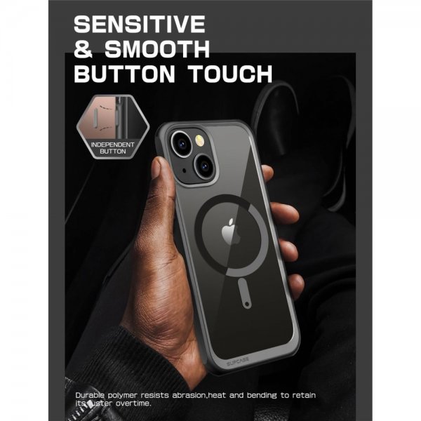 Supcase iPhone 14 Plus -suojakuori UB Mag, musta