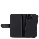 holdit iPhone 12/iPhone 12 Pro Kotelo WalletCase Extended Irrotettava Kuori Musta