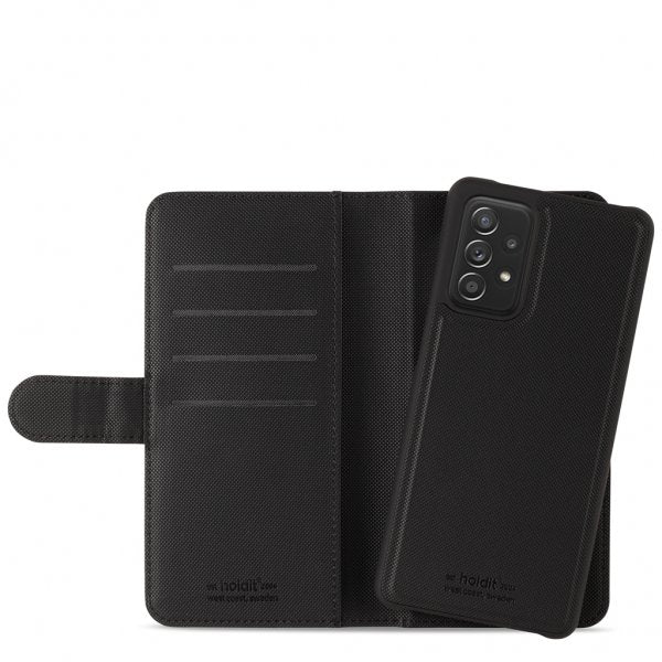 holdit Samsung Galaxy A72 -lompakkokotelo, jossa magneetti, musta