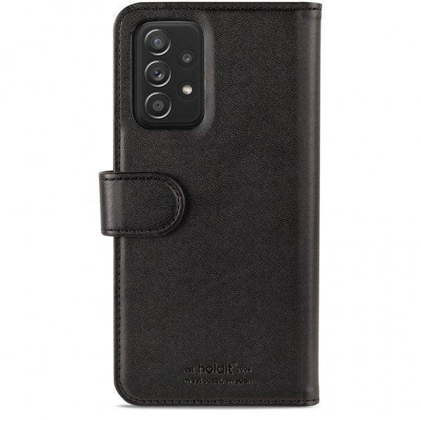 holdit Samsung Galaxy A72 -lompakkokotelo, jossa magneetti, musta