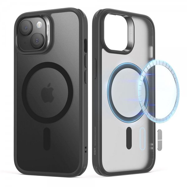 ESR iPhone 15 Classic Hybrid HaloLock -kuori, musta