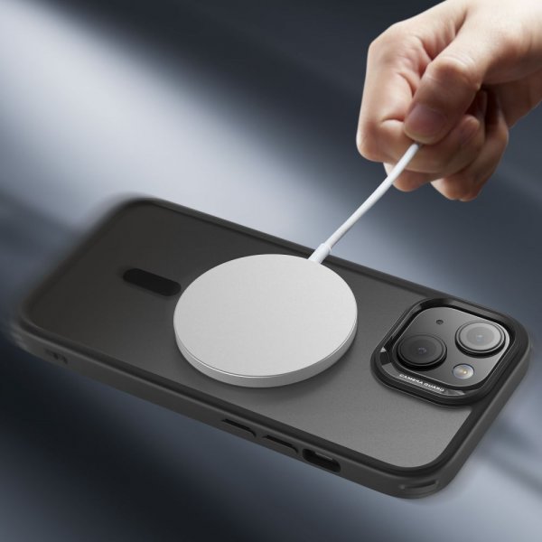 ESR iPhone 15 Classic Hybrid HaloLock -kuori, musta