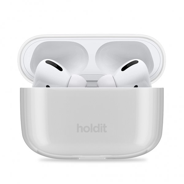 holdit AirPods Pro/AirPods Pro 2 Seethru White -kuoret