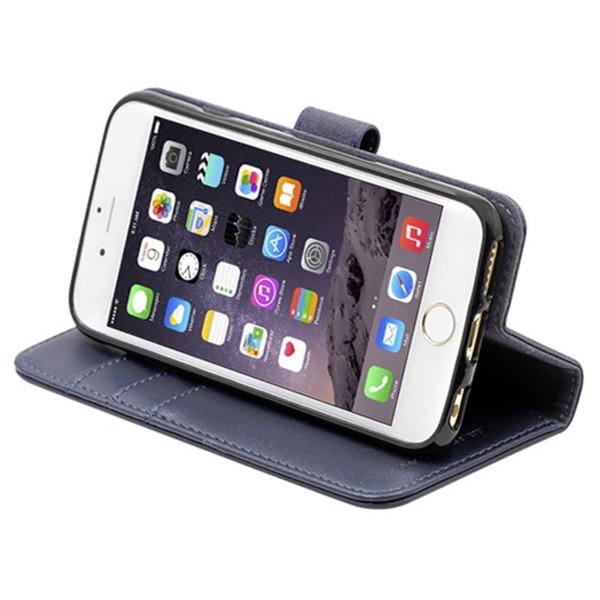iPhone 6/6S-kotelo irrotettavalla kuorella, sininen