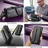 CaseMe iPhone 16e/iPhone 17e Kotelo C36 Series Musta