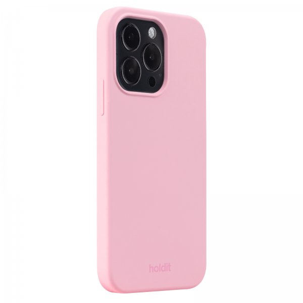 holdit iPhone 14 Pro Silikonikuori Vaaleanpunainen