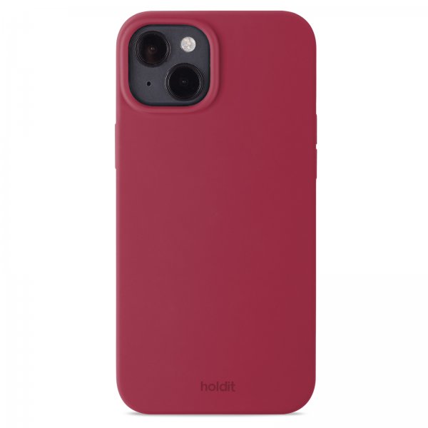 holdit iPhone 15 Plus -silikonikuori, Red Velvet