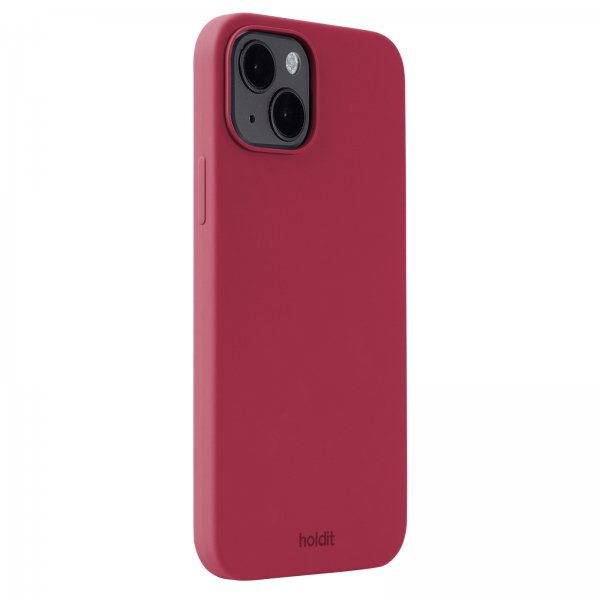 holdit iPhone 15 Plus -silikonikuori, Red Velvet