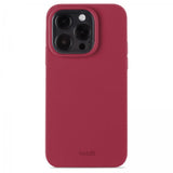 holdit iPhone 15 Pro -silikonikuori, Red Velvet
