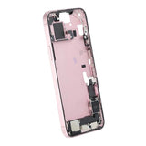 Keskikehys pikkutarvikkeilla iPhone 15 Plussalle - Pinkki OEM
