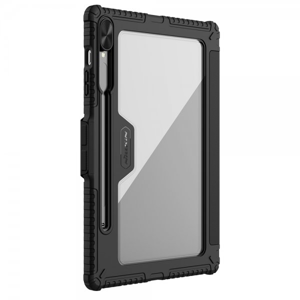 Nillkin Samsung Galaxy Tab S9 Plus/S10 Plus Kotelo Bumper Leather Case Pro Musta