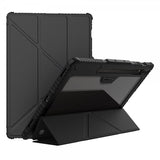 Nillkin Samsung Galaxy Tab S9 Plus/S10 Plus Kotelo Bumper Leather Case Pro Musta