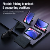 Nillkin Samsung Galaxy Tab S9 Plus/S10 Plus Kotelo Bumper Leather Case Pro Musta